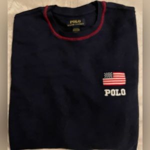 Youth Boys- Polo by Ralph Lauren long sleeve Henley shirt. Size Large.